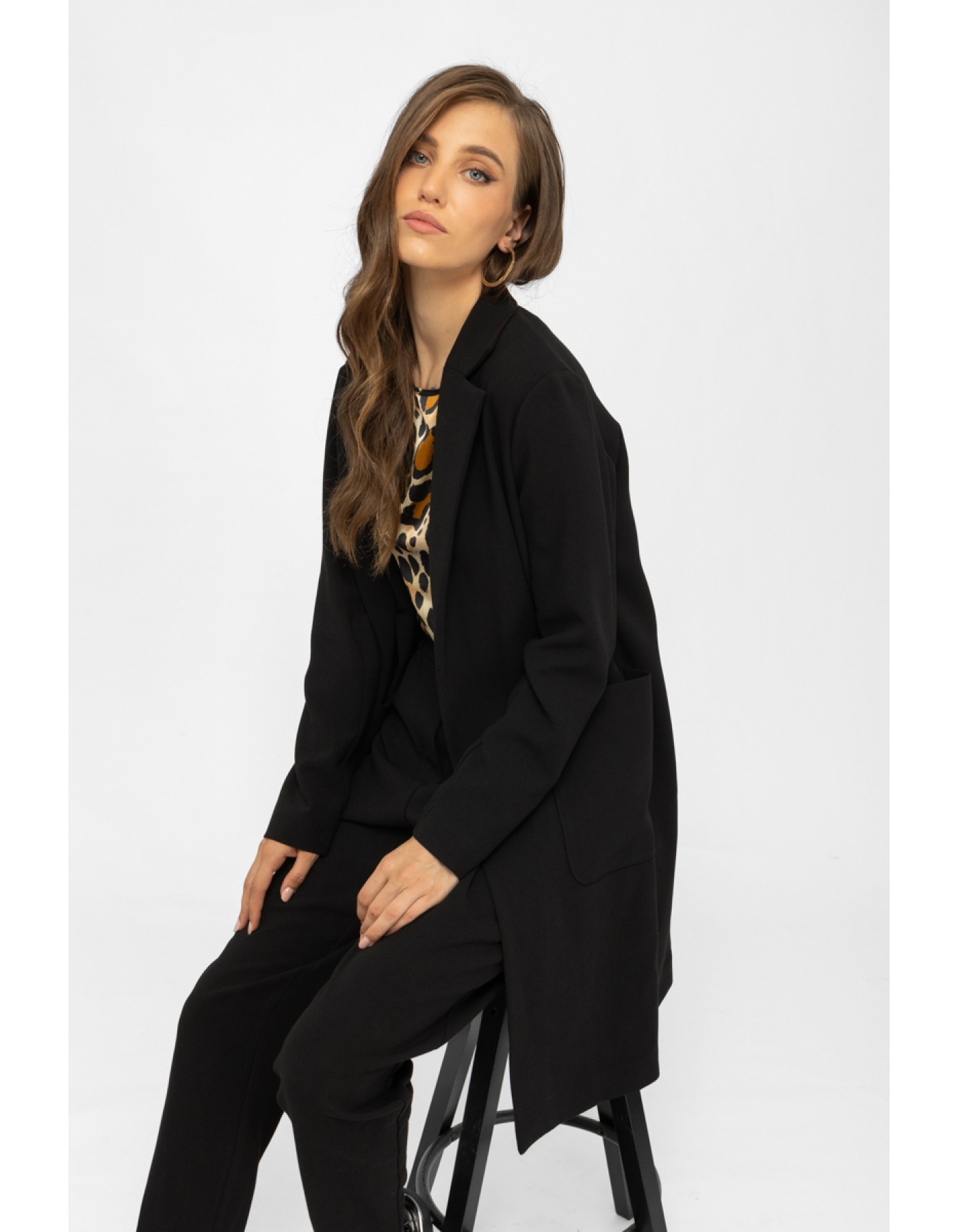 Σακάκι μακρύ αφοδράριστο Σακάκι μακρύ αφοδράριστο