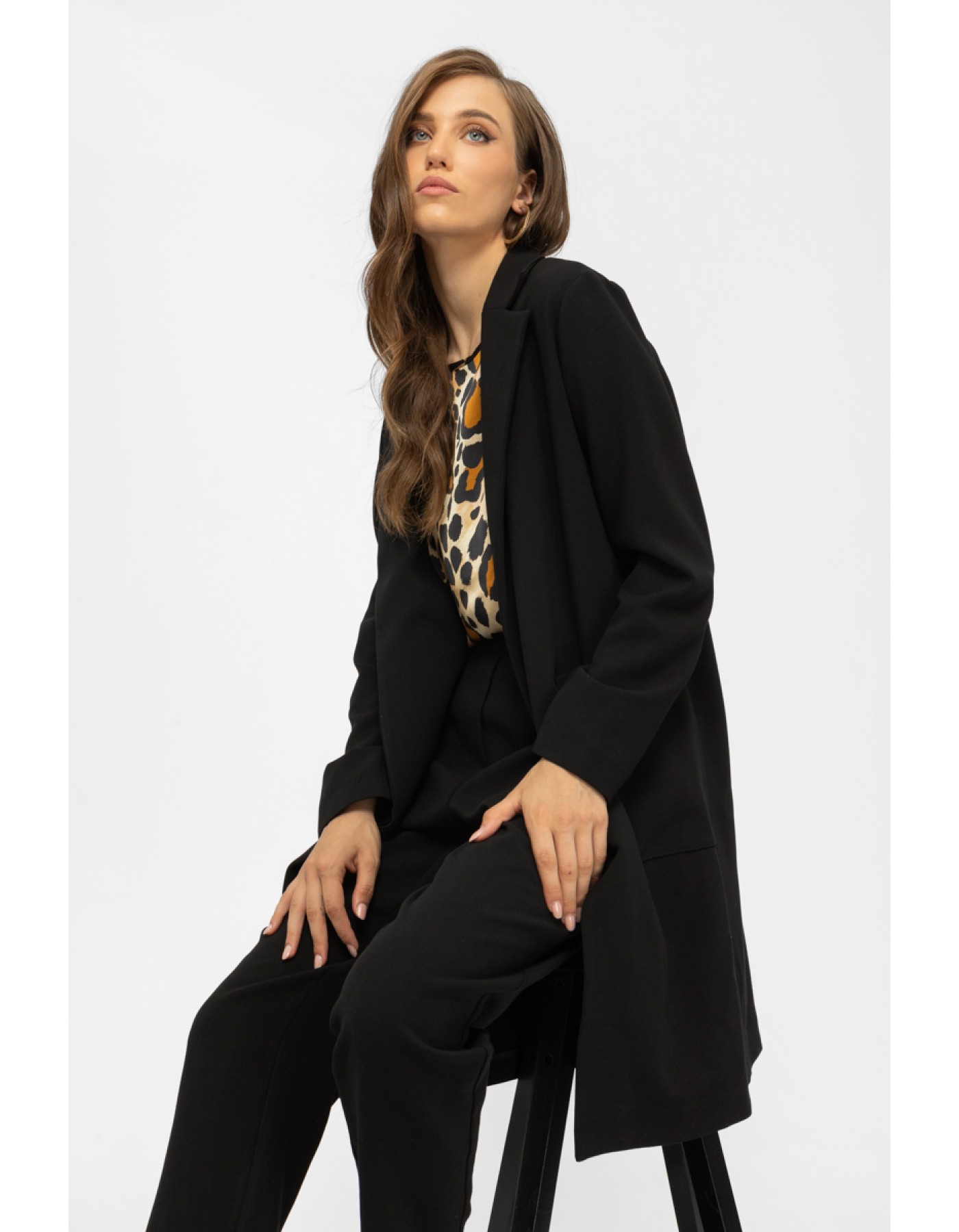 Σακάκι μακρύ αφοδράριστο Σακάκι μακρύ αφοδράριστο