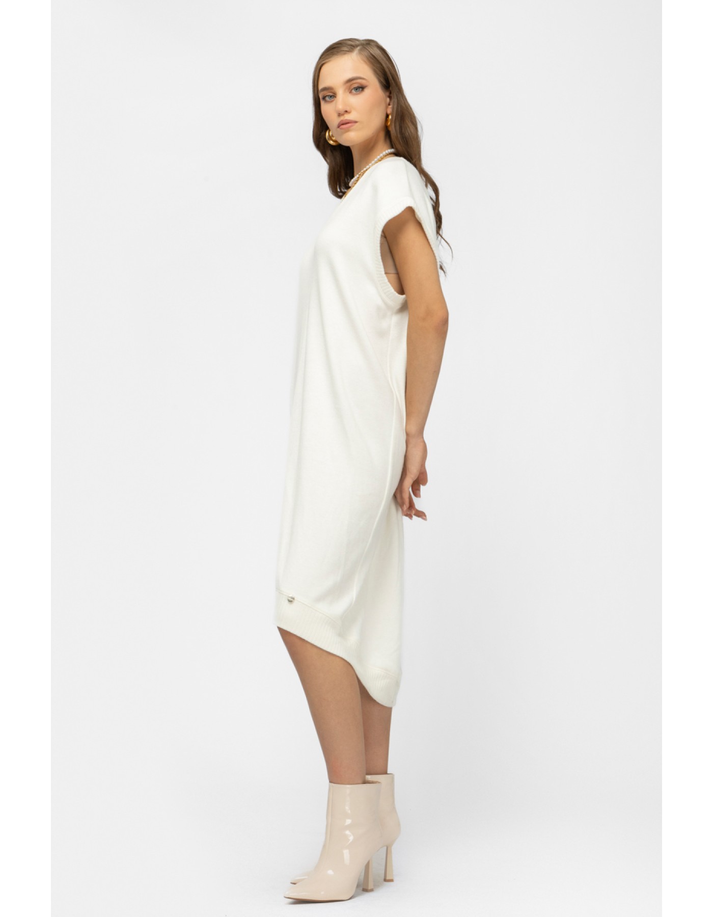 Φόρεμα αμάνικο πλεχτό Oversized Ginger Φόρεμα αμάνικο πλεχτό Oversized Ginger