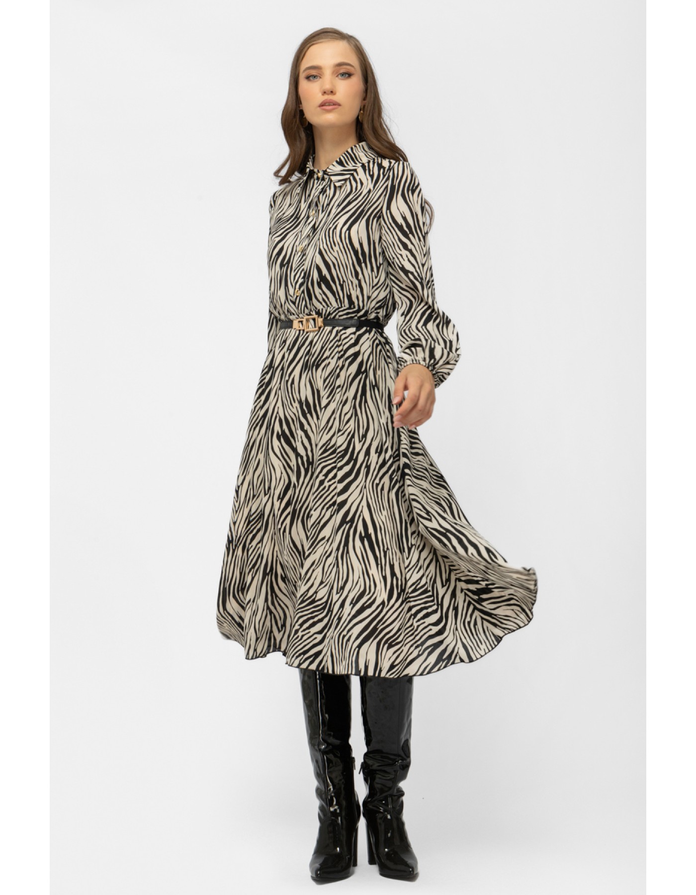 Φόρεμα Zebra διαφάνεια λάστιχο Φόρεμα Zebra διαφάνεια λάστιχο