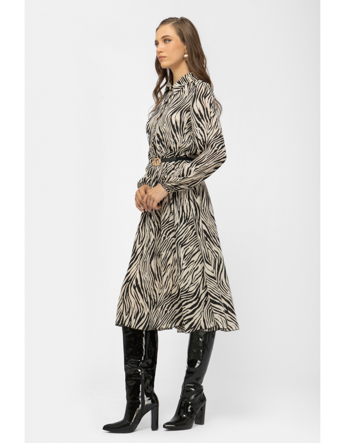 Φόρεμα Zebra διαφάνεια λάστιχο Φόρεμα Zebra διαφάνεια λάστιχο