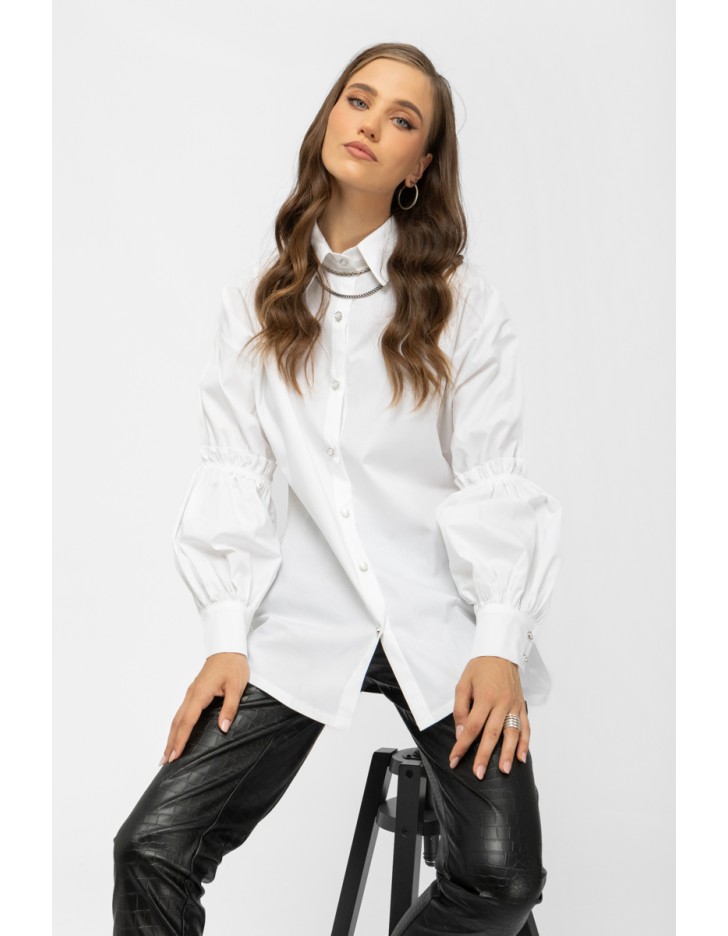 Πουκάμισο ποπλίνα φουσκωτό