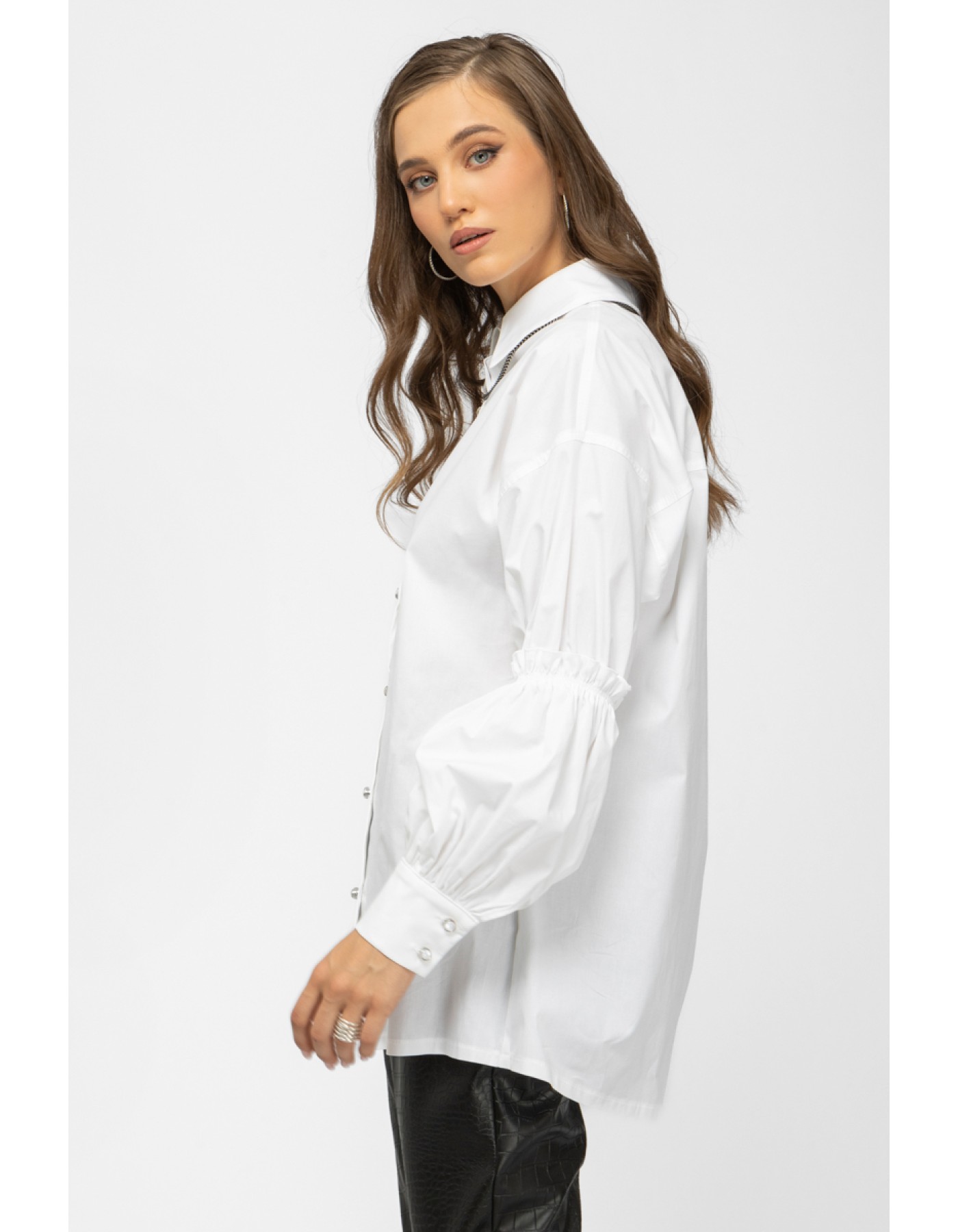 Πουκάμισο ποπλίνα φουσκωτό