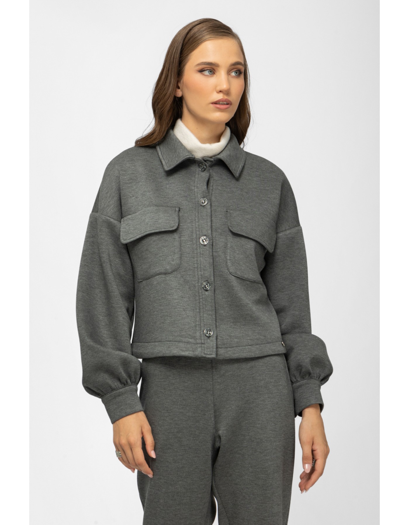 Ζακέτα Eco-Scuba με τσέπες Ζακέτα Eco-Scuba με τσέπες