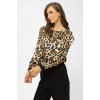 Μπλούζα σατέν naturale leopard Charm