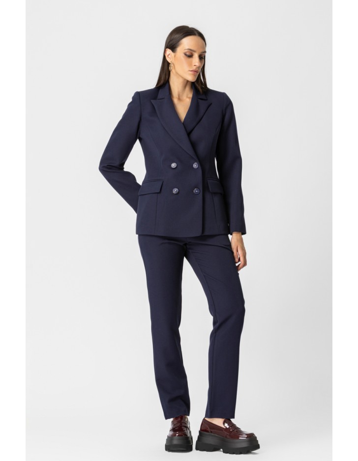 Σακάκι σταυροκούμπι κρεπ πέτο