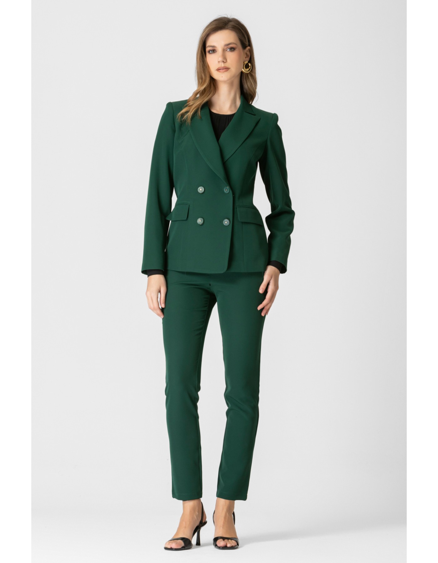 Σακάκι σταυροκούμπι κρεπ πέτο