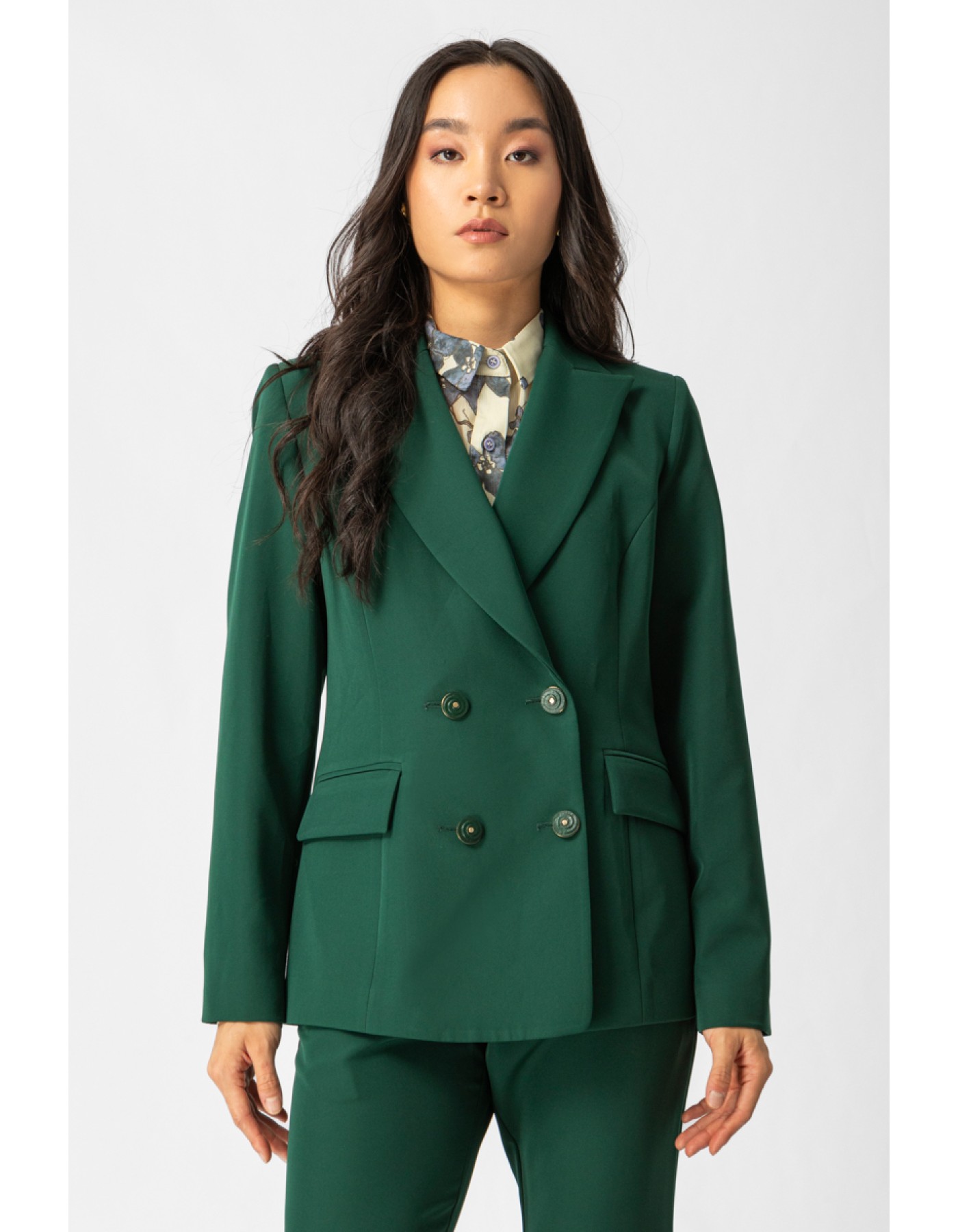 Σακάκι σταυροκούμπι κρεπ πέτο