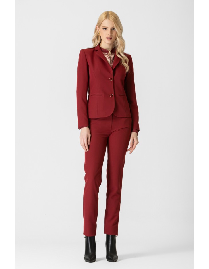 Σακάκι μεσάτο κρεπ Muffin γιακάς