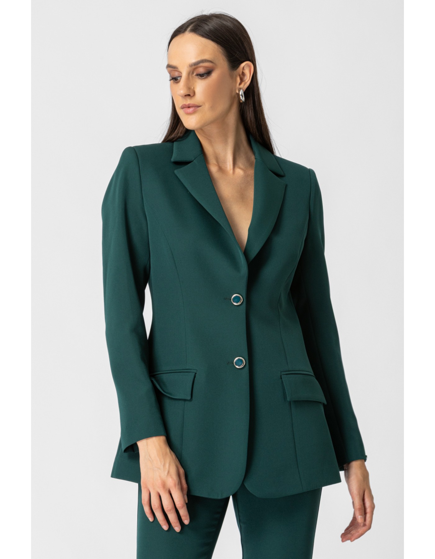 Blazer Muffin κρεπ γιακάς