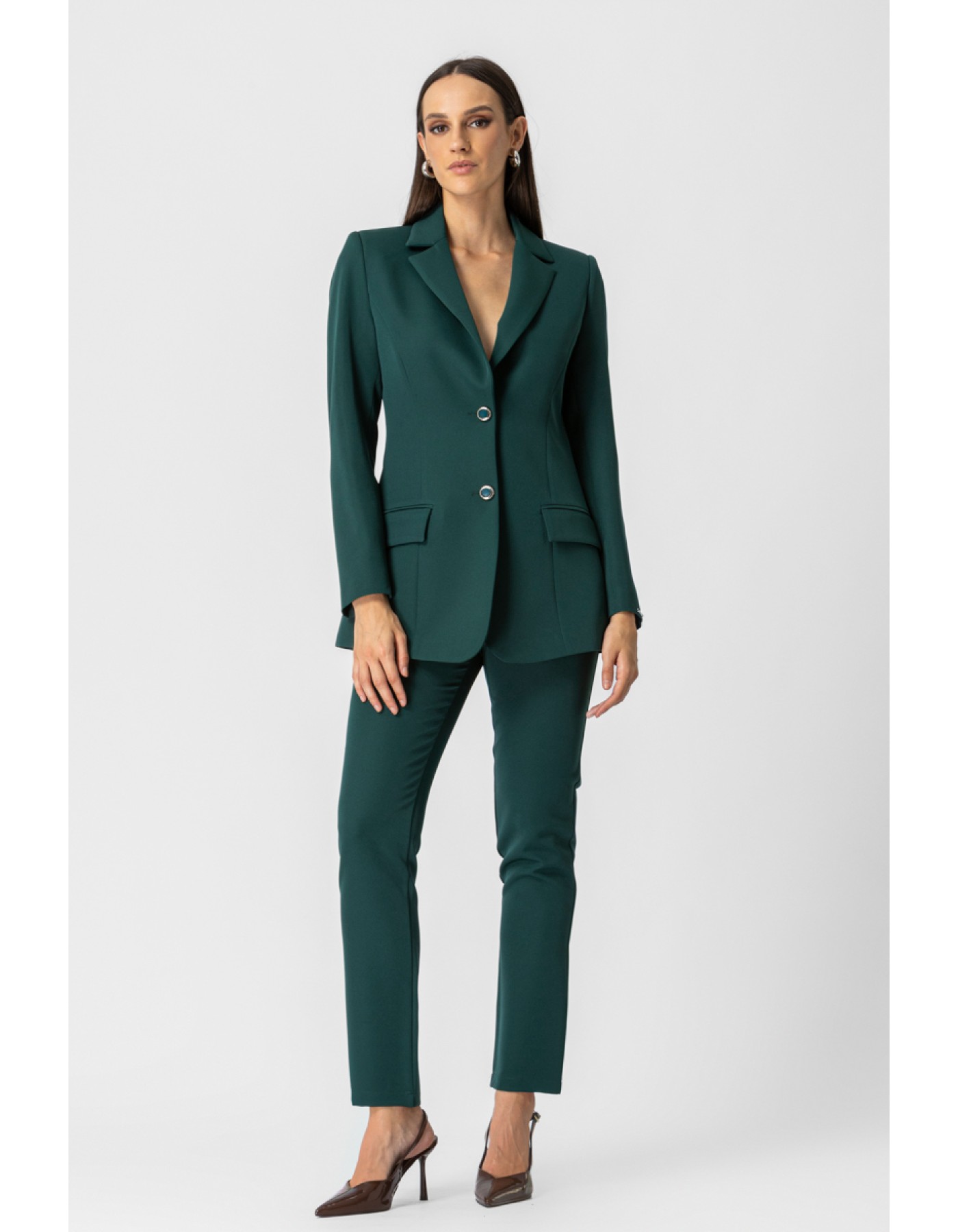 Blazer Muffin κρεπ γιακάς