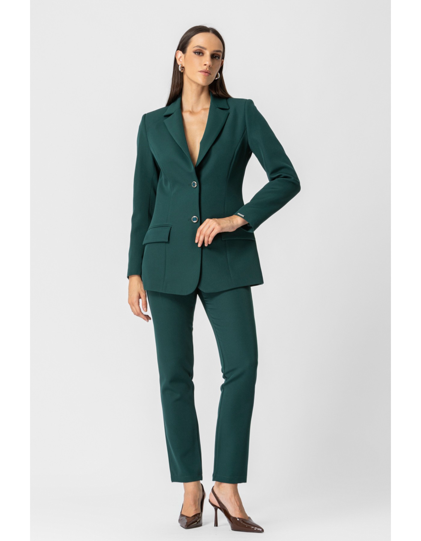 Blazer Muffin κρεπ γιακάς