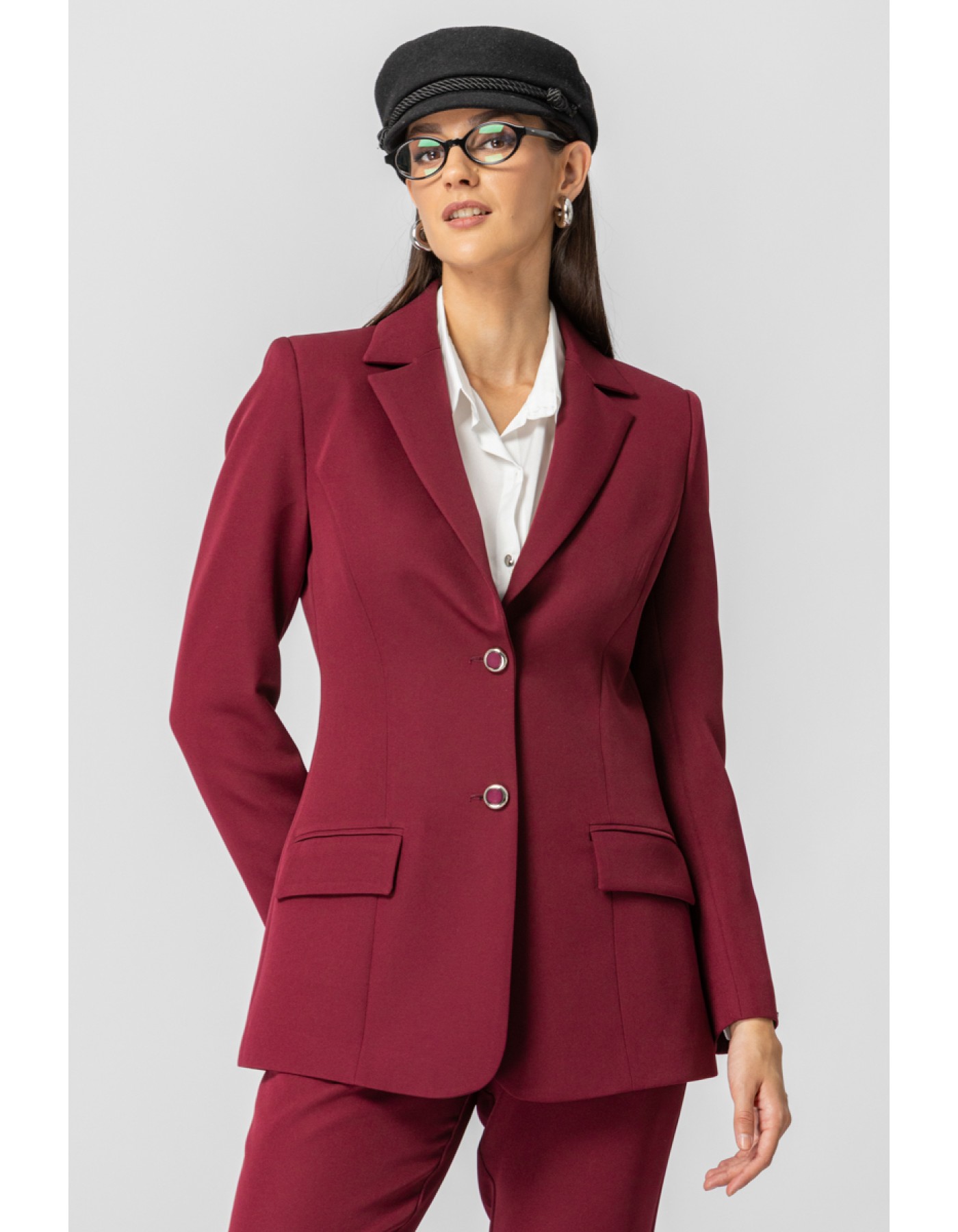 Blazer Muffin κρεπ γιακάς