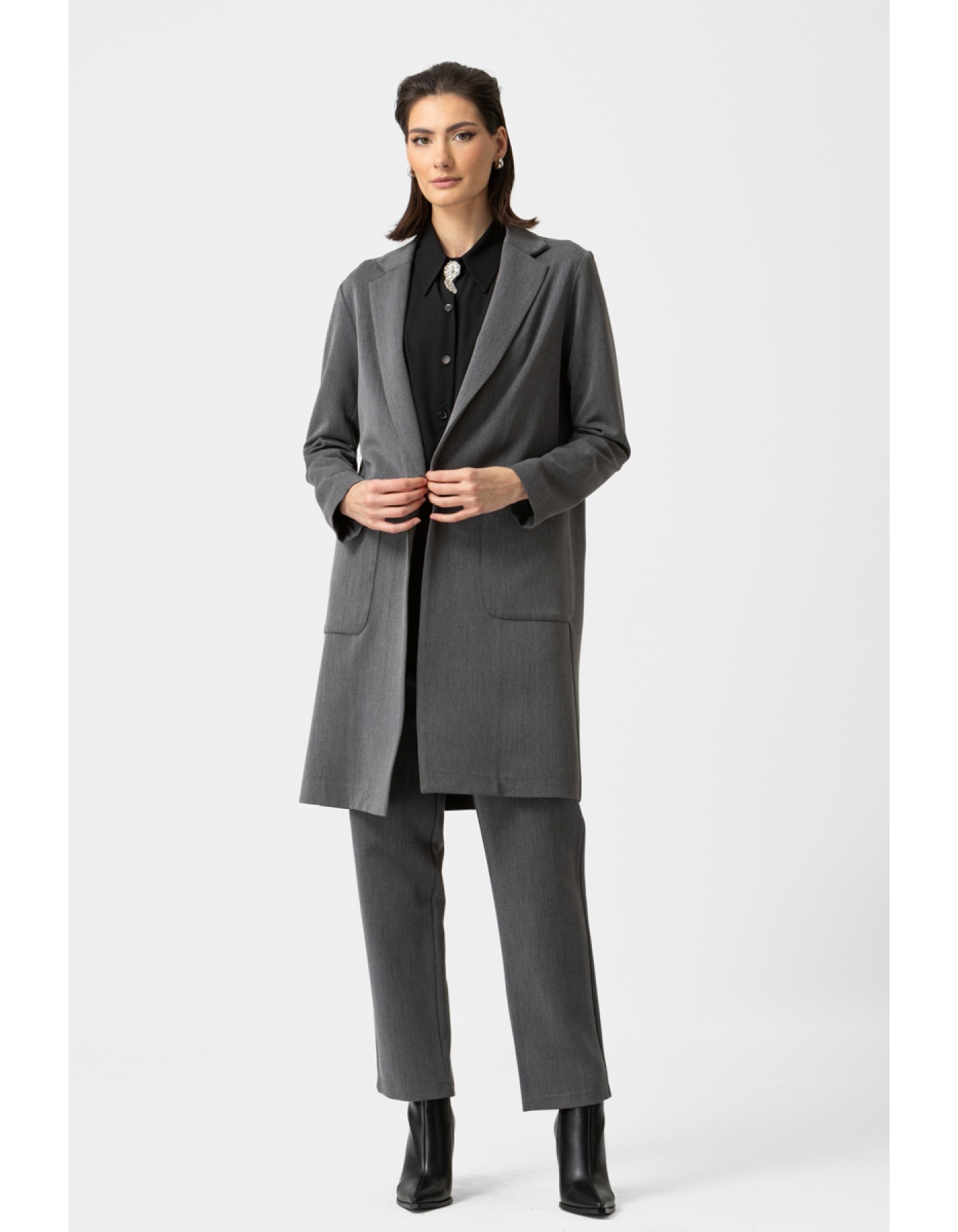 Σακάκι μακρύ αφοδράριστο Σακάκι μακρύ αφοδράριστο