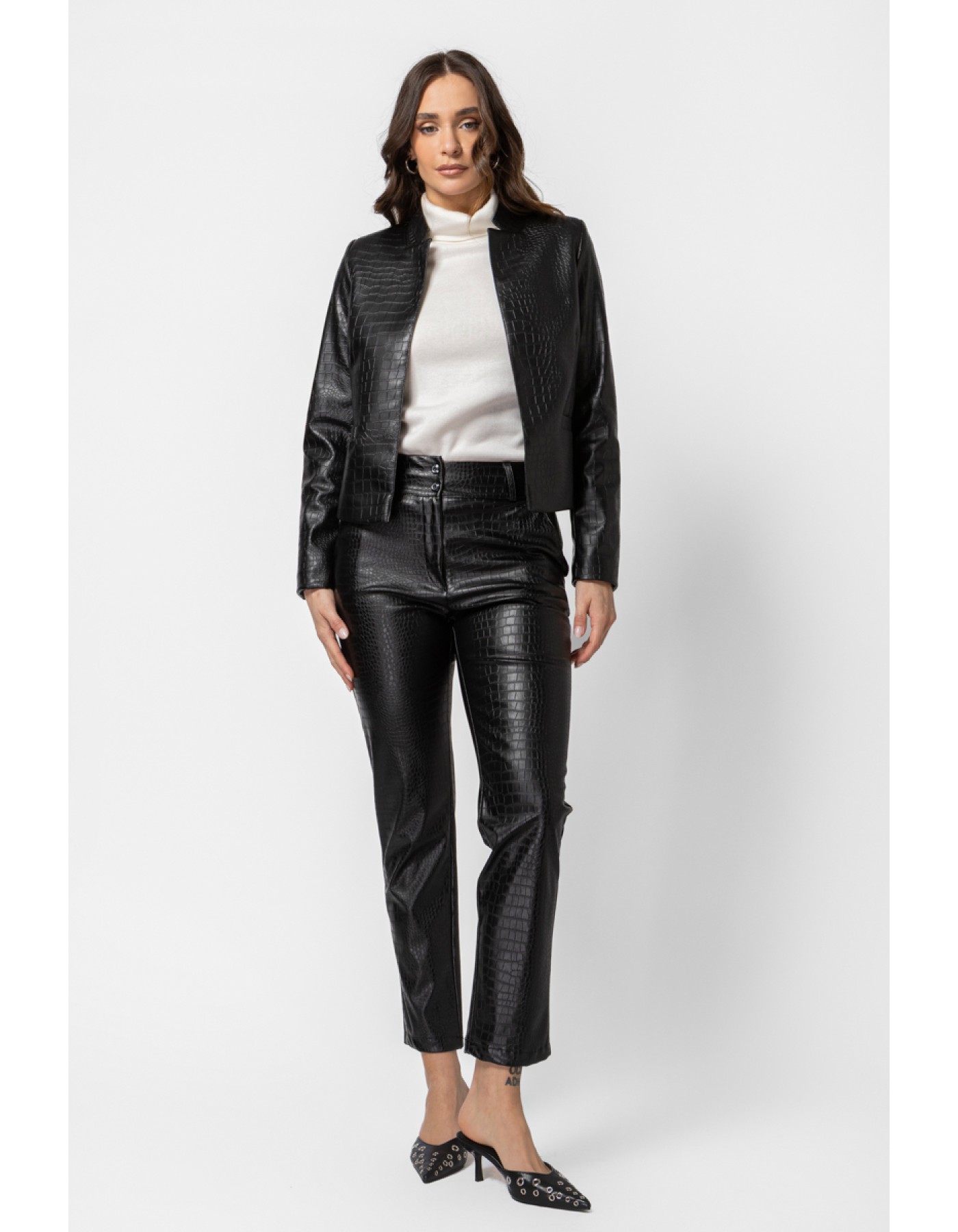 Σακάκι Eco Croco δερματίνη