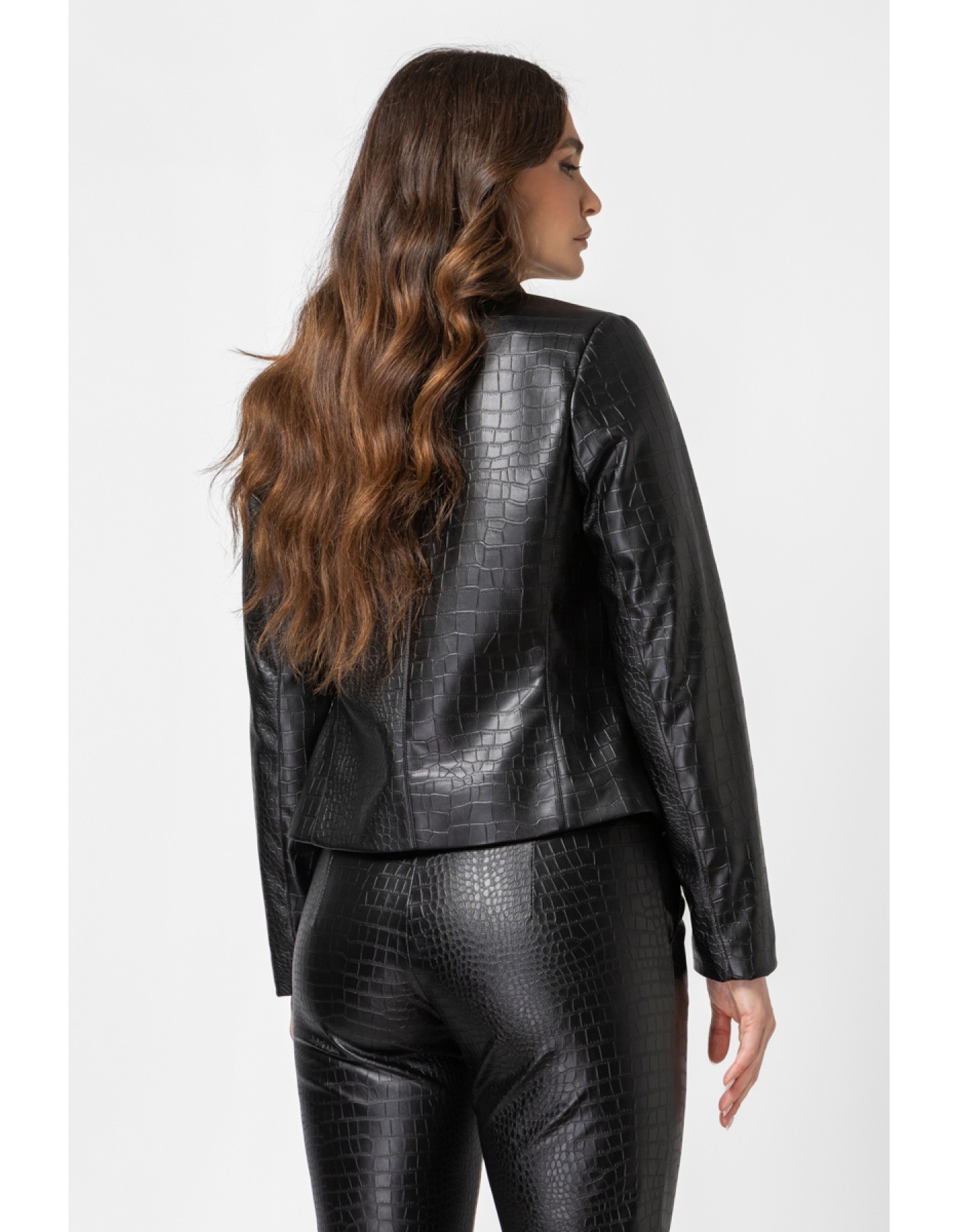 Σακάκι Eco Croco δερματίνη
