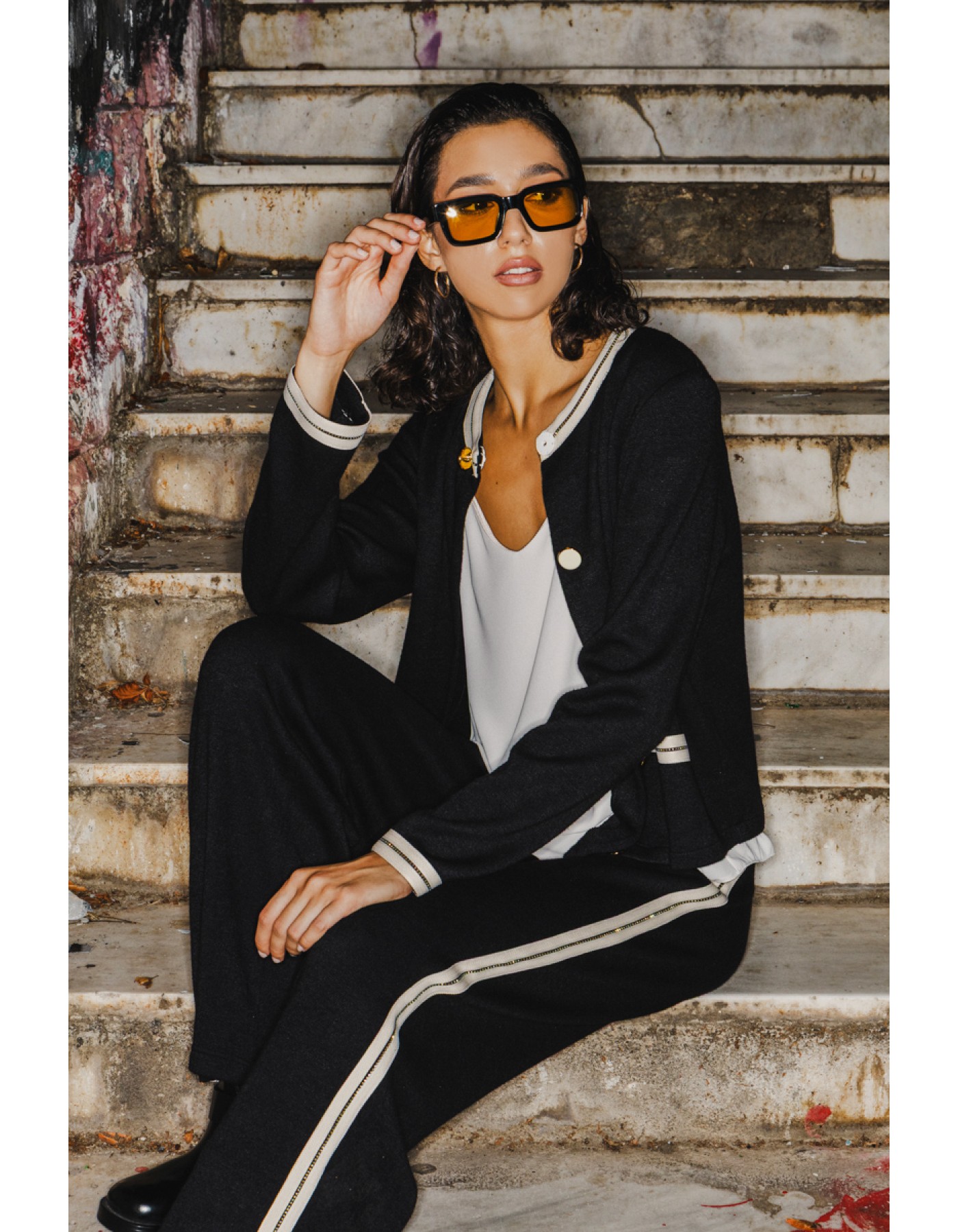 Παντελόνα πλεχτή με φάσα