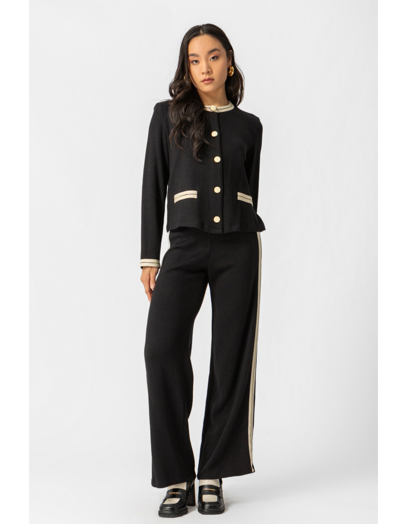 Παντελόνα πλεχτή με φάσα