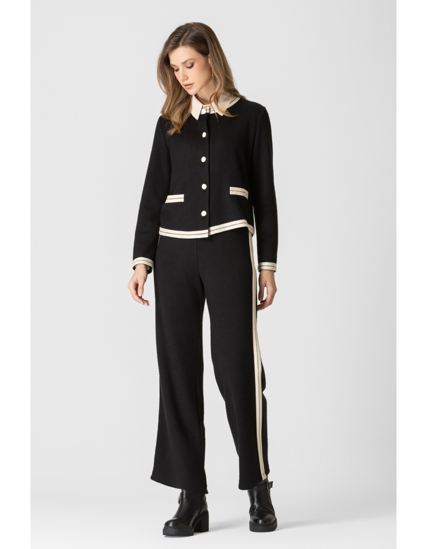 Παντελόνα πλεχτή με φάσα