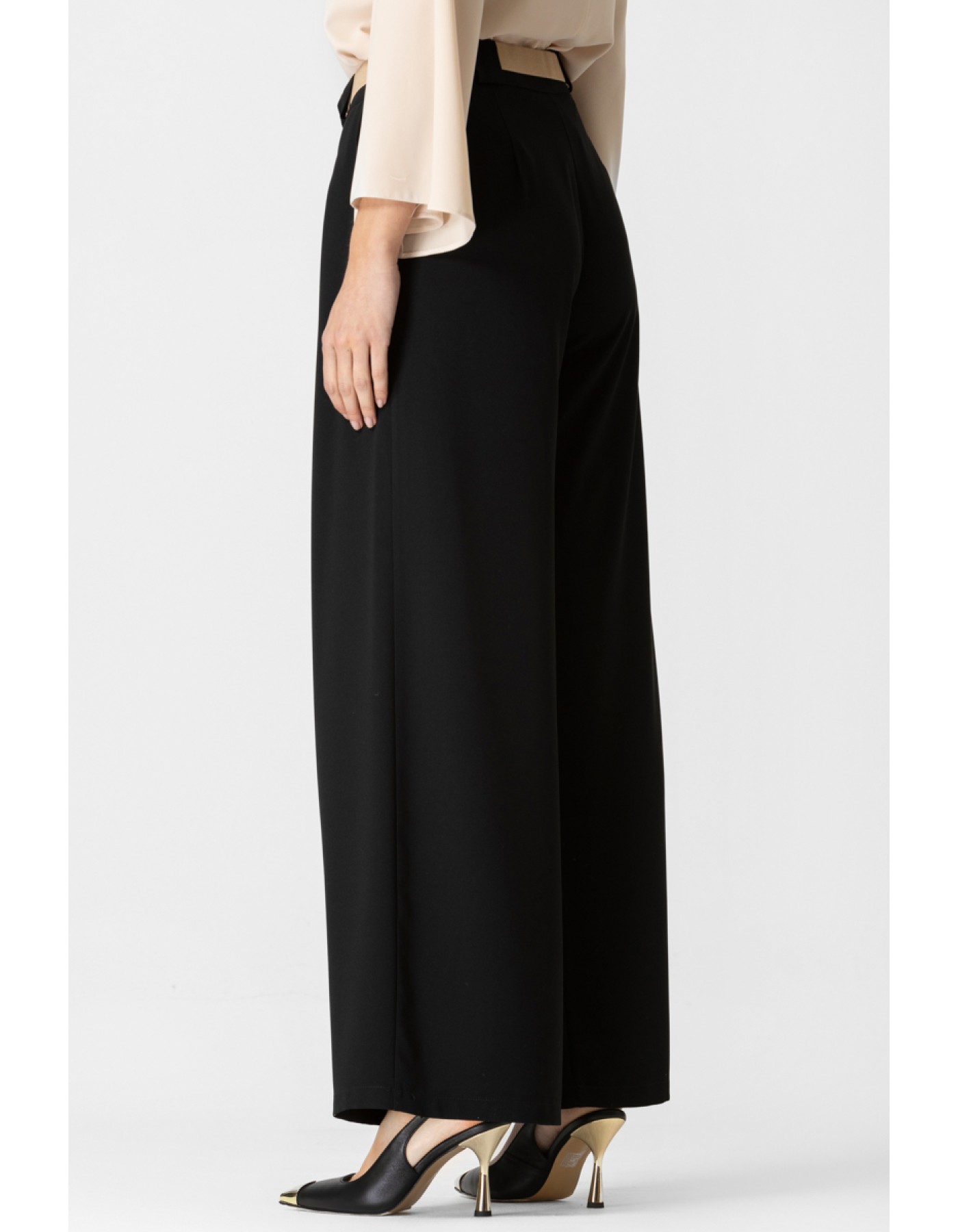 Παντελόνι κρεπ Attitude με πιέτες