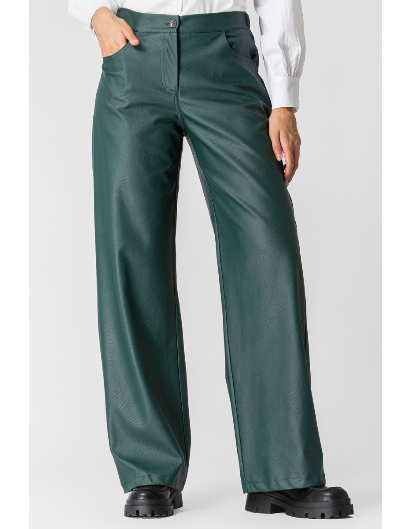 Παντελόνι eco-δερματίνη με λάστιχο