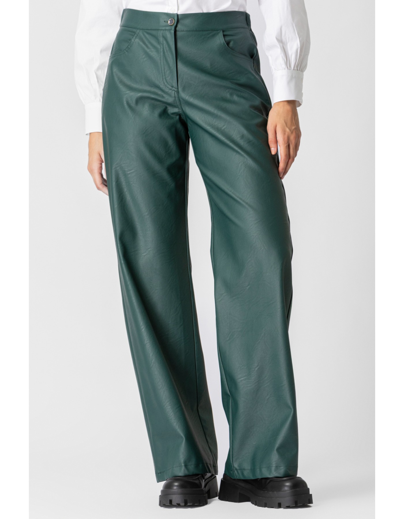 Παντελόνι eco-δερματίνη με λάστιχο