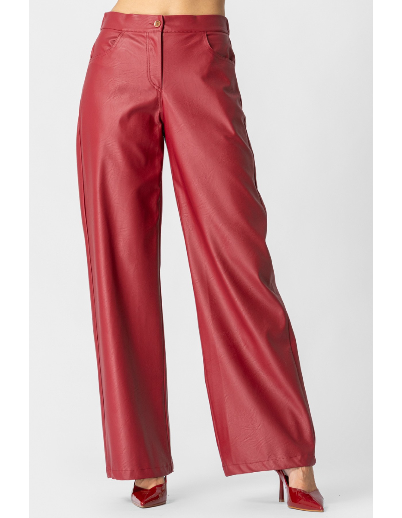 Παντελόνι eco-δερματίνη με λάστιχο