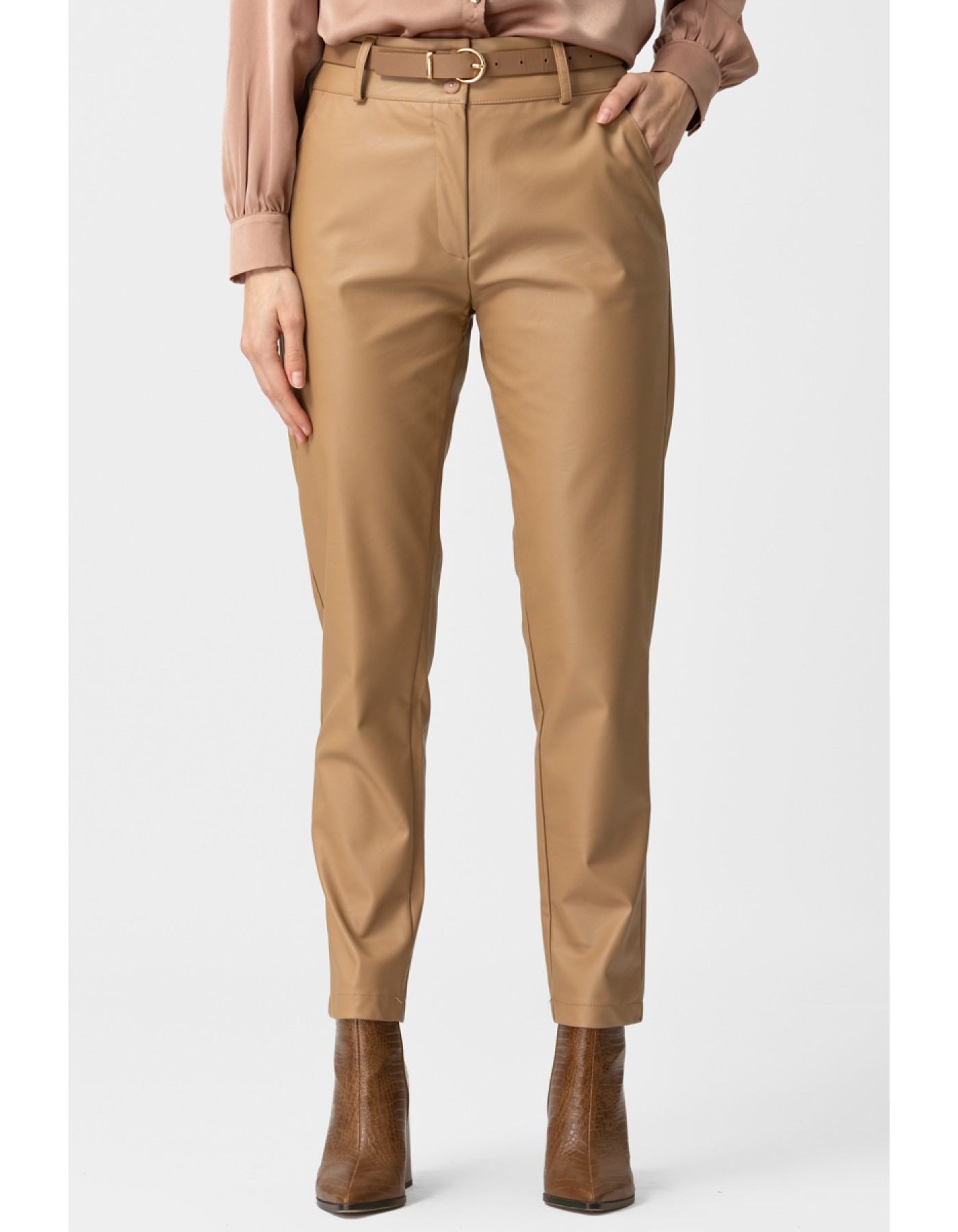 Παντελόνι eco-δερματίνη ίσια γραμμή