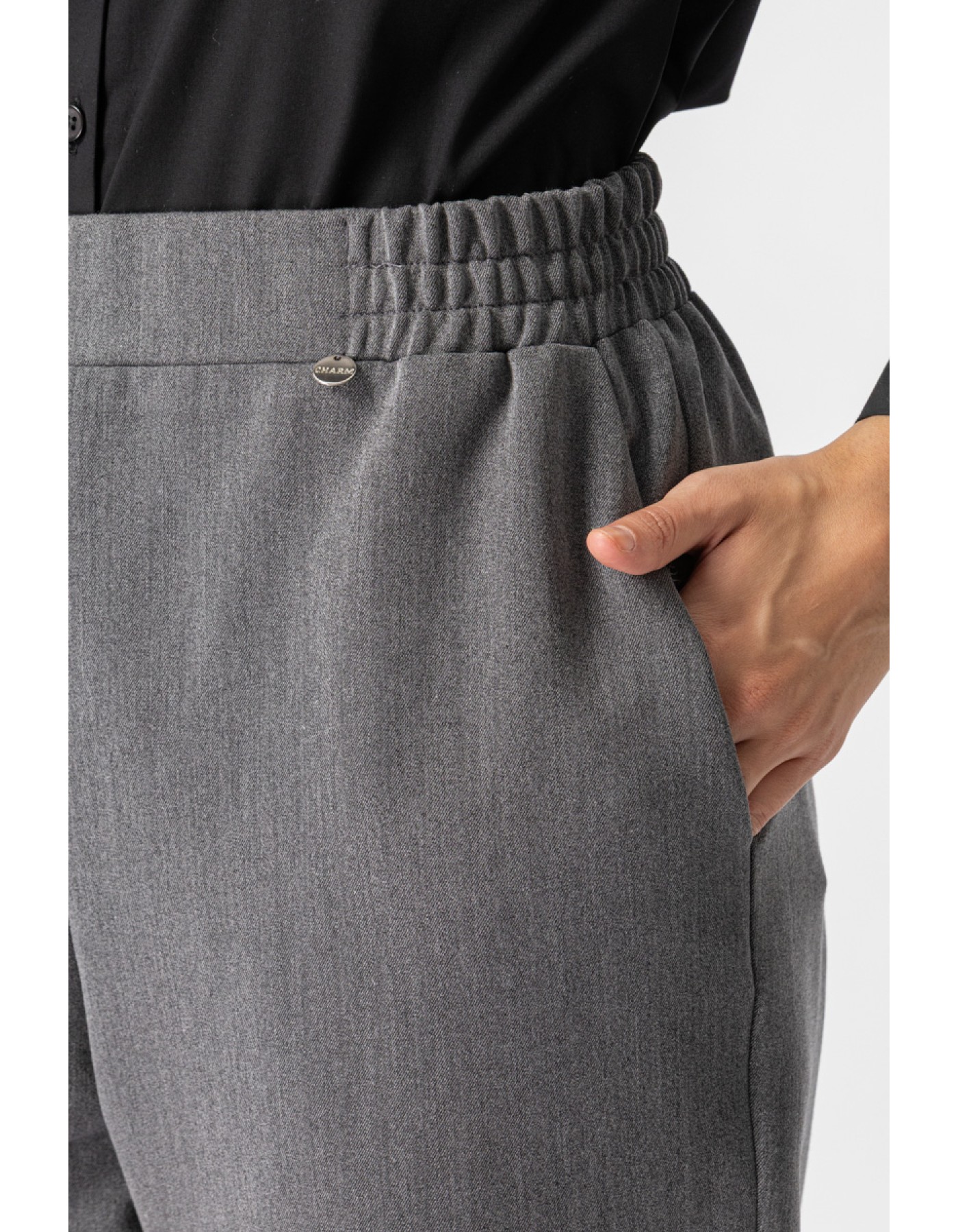 Παντελόνι με λάστιχο και τσέπες