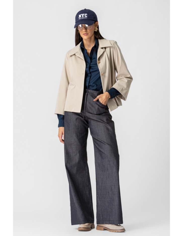 Παντελόνι λεοπάρ Jean καμπαρντίνα