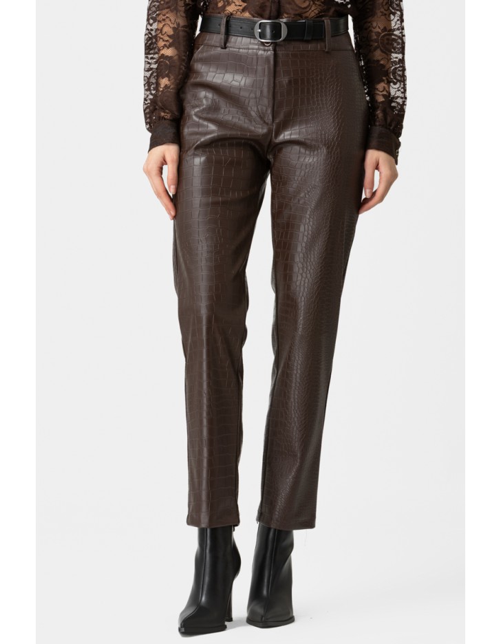 Παντελόνι δερμάτινο Croco