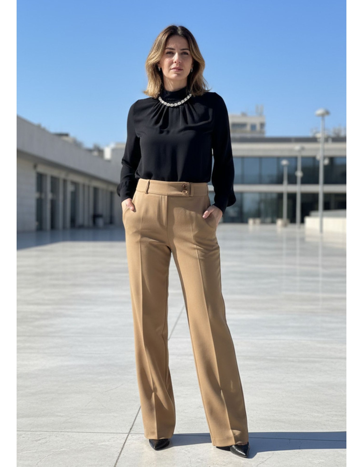 Παντελόνι ελαστικό διαγωνάλ Turn