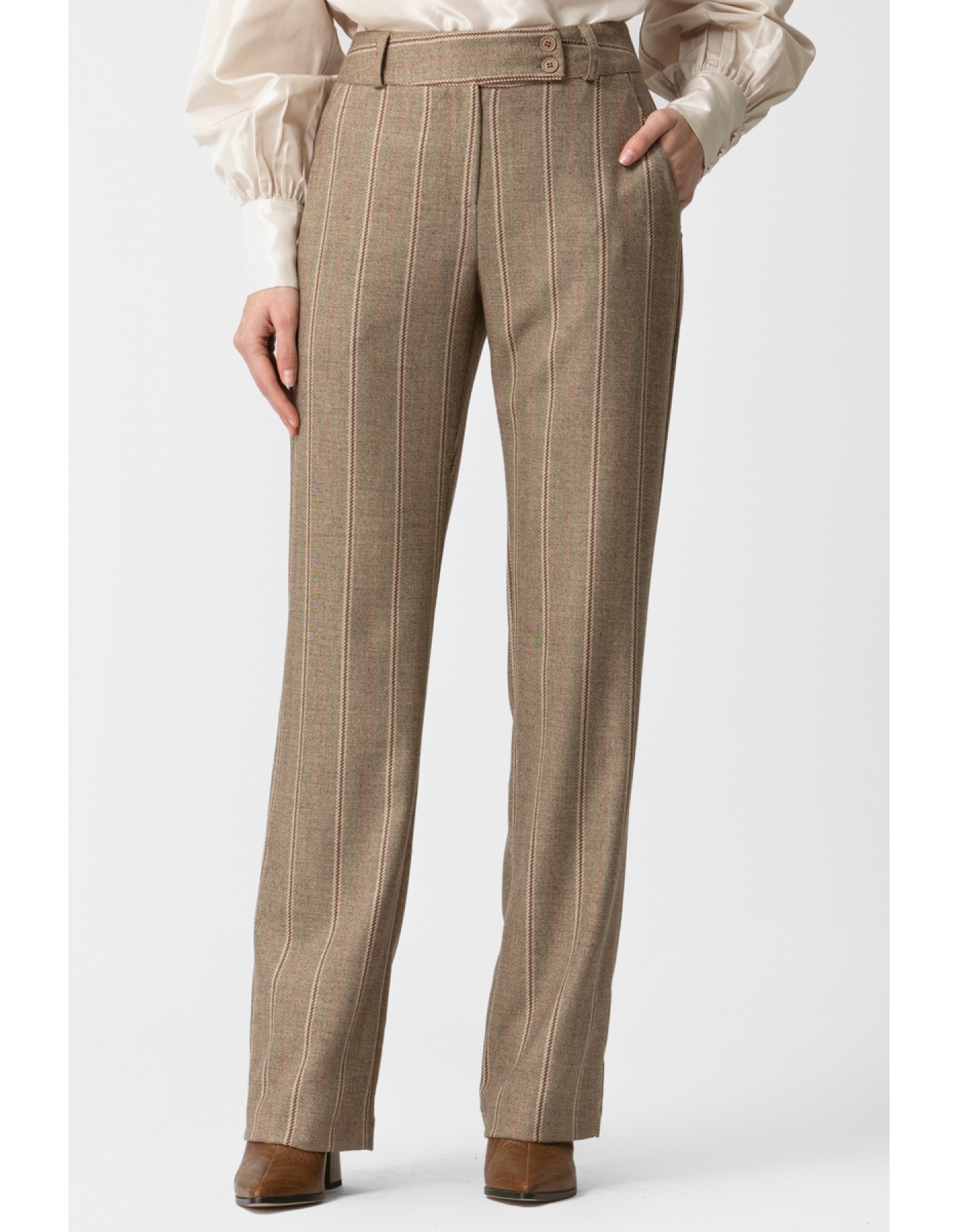 Παντελόνι ριγέ lurex riga