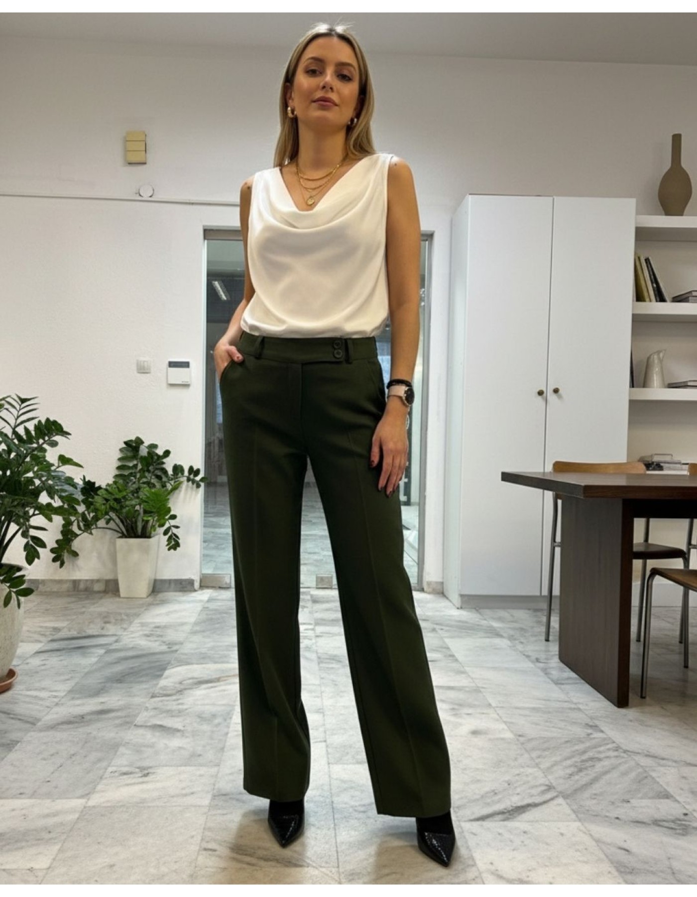 Παντελόνι ψιλό κοτλέ Trendsetter