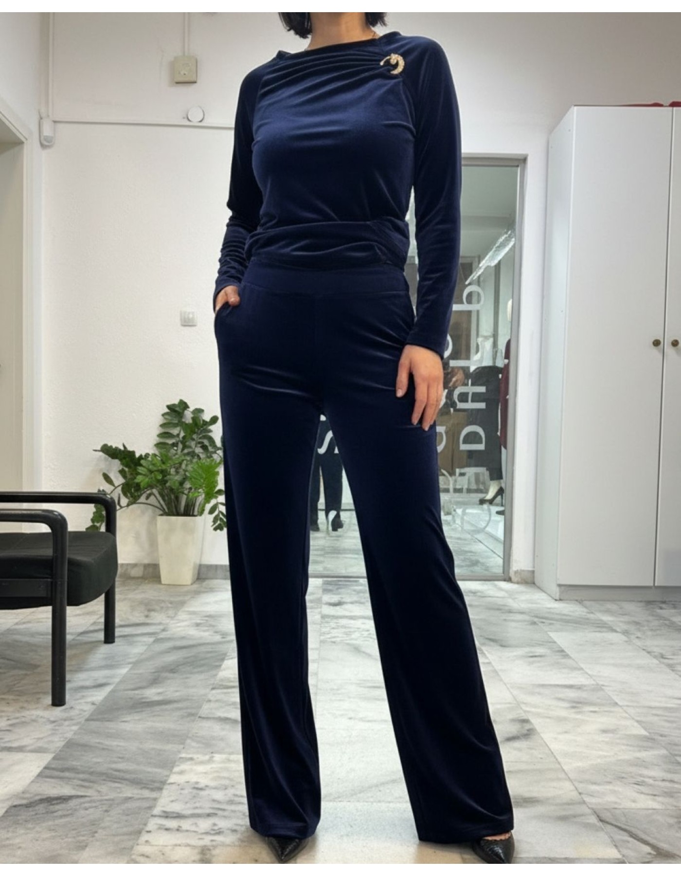 Παντελόνι βελούδο με λάστιχο