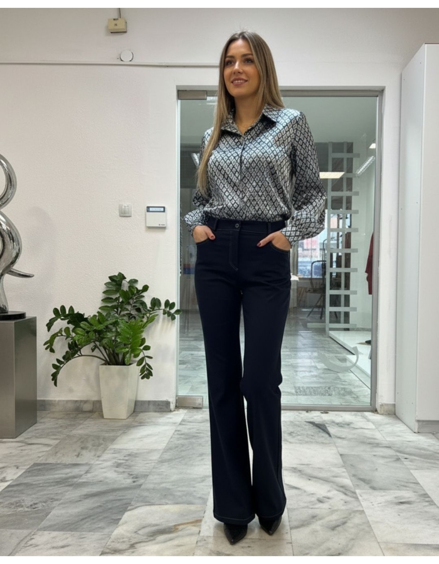 Παντελόνι καμπαρντίνα πεντάτσεπο Carla