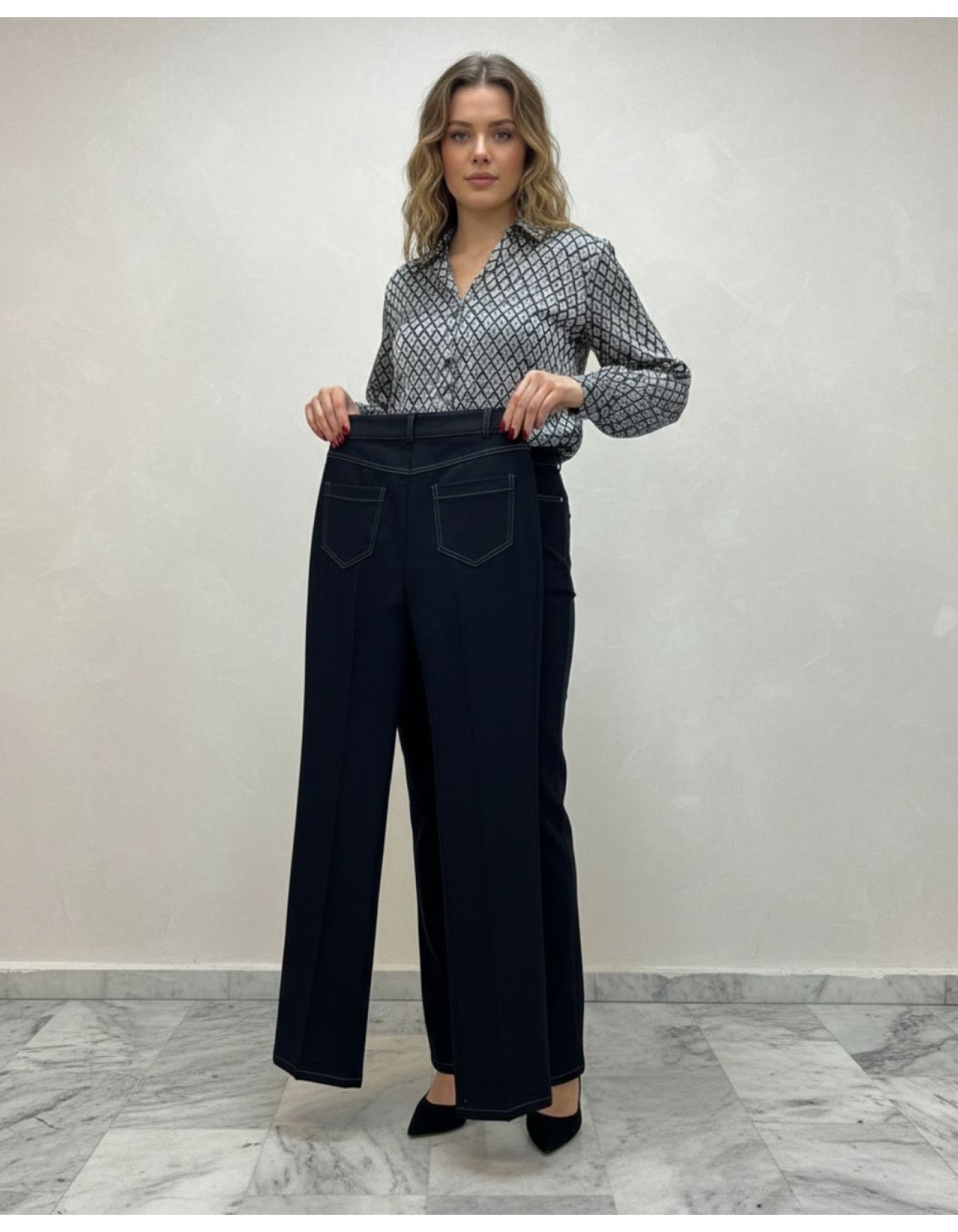 Παντελόνι καμπαρντίνα πεντάτσεπο Carla