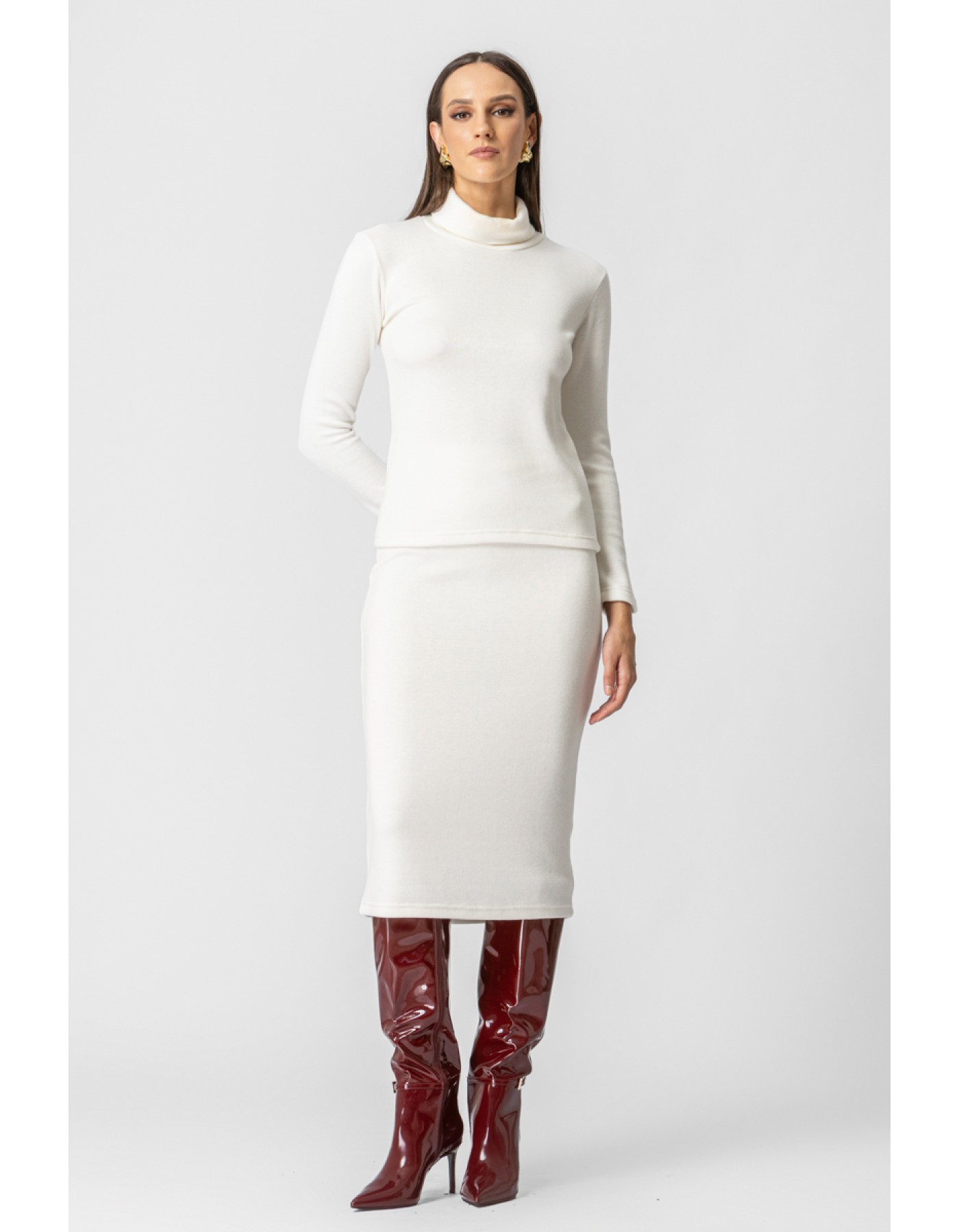 Φούστα πλεχτή ριπ λάστιχο