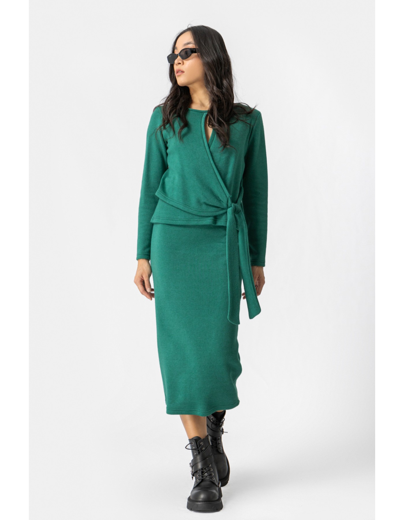 Φούστα πλεχτή ριπ λάστιχο