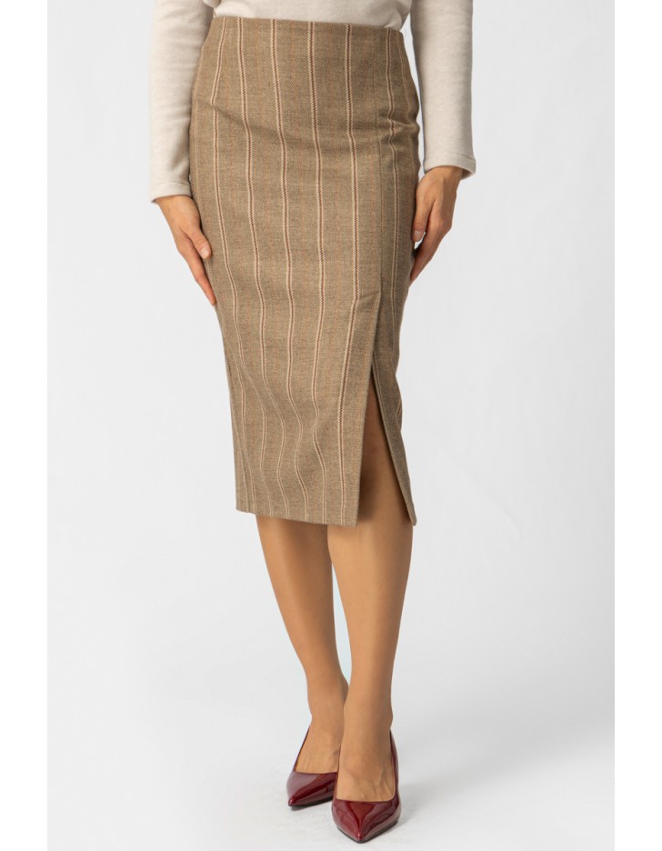 Φούστα Ριγέ Lurex Goldy
