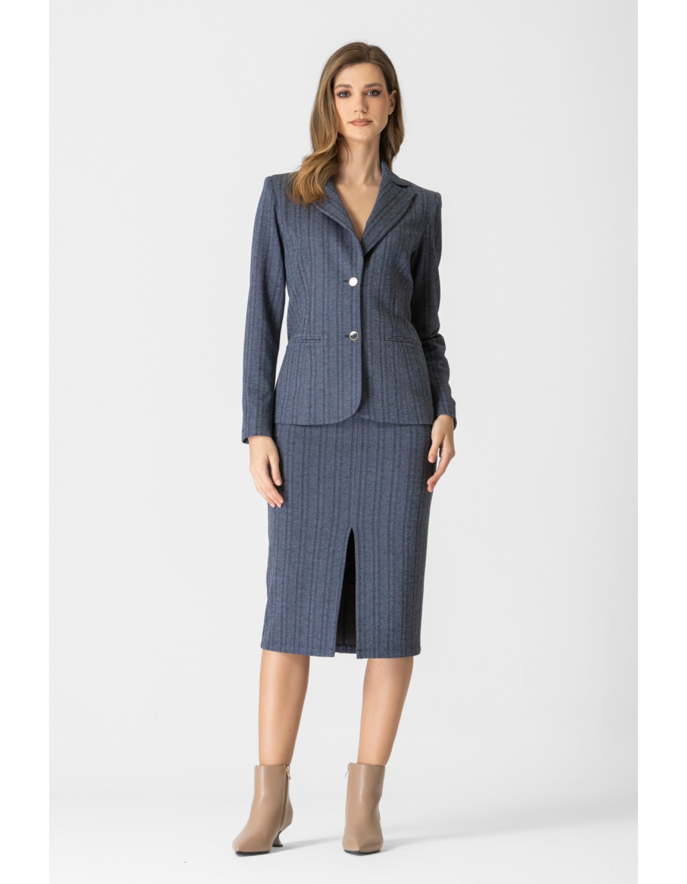 Φούστα ζακάρ ψαροκόκαλο