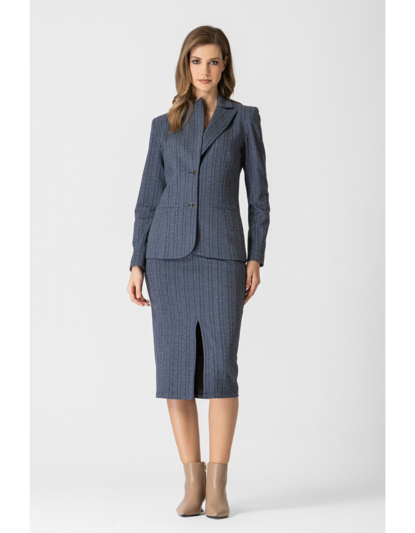 Φούστα ζακάρ ψαροκόκαλο