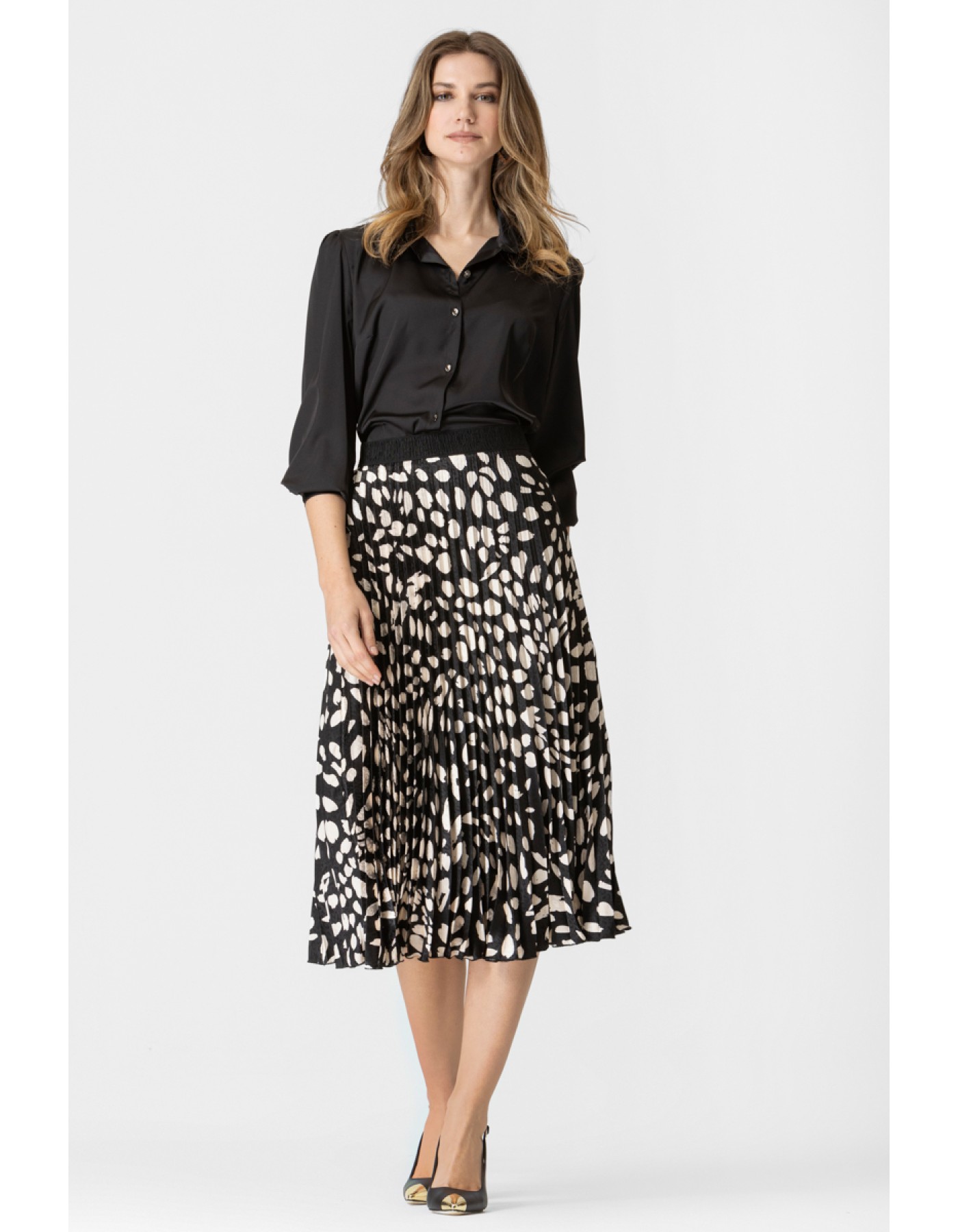 Φούστα πλισσέ ζακάρ