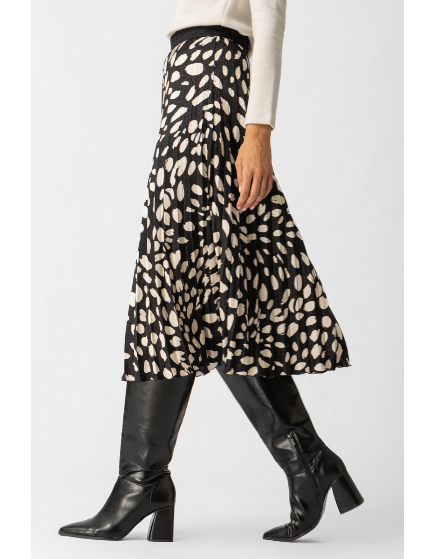 Φούστα πλισσέ ζακάρ