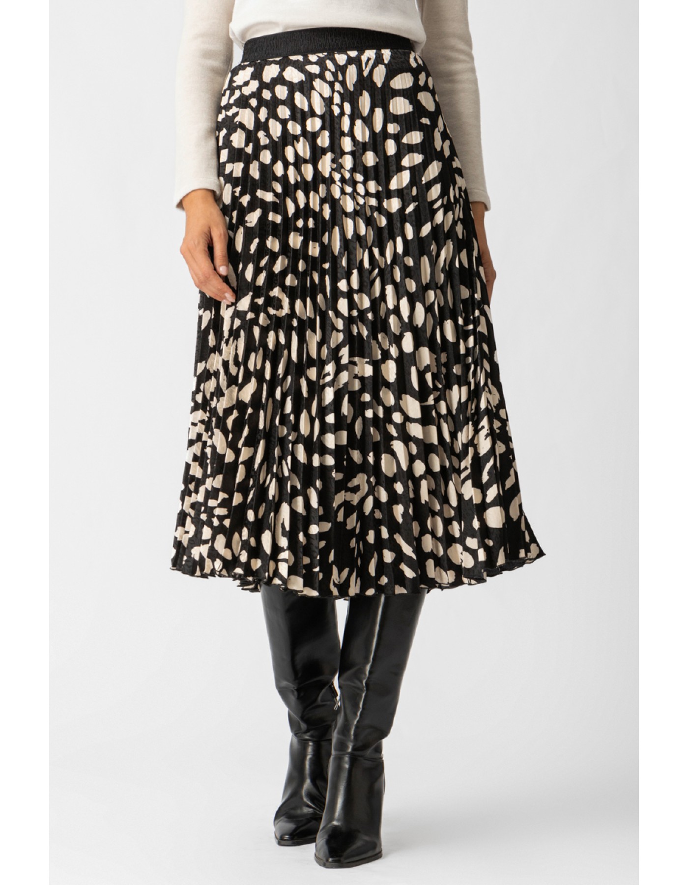 Φούστα πλισσέ ζακάρ