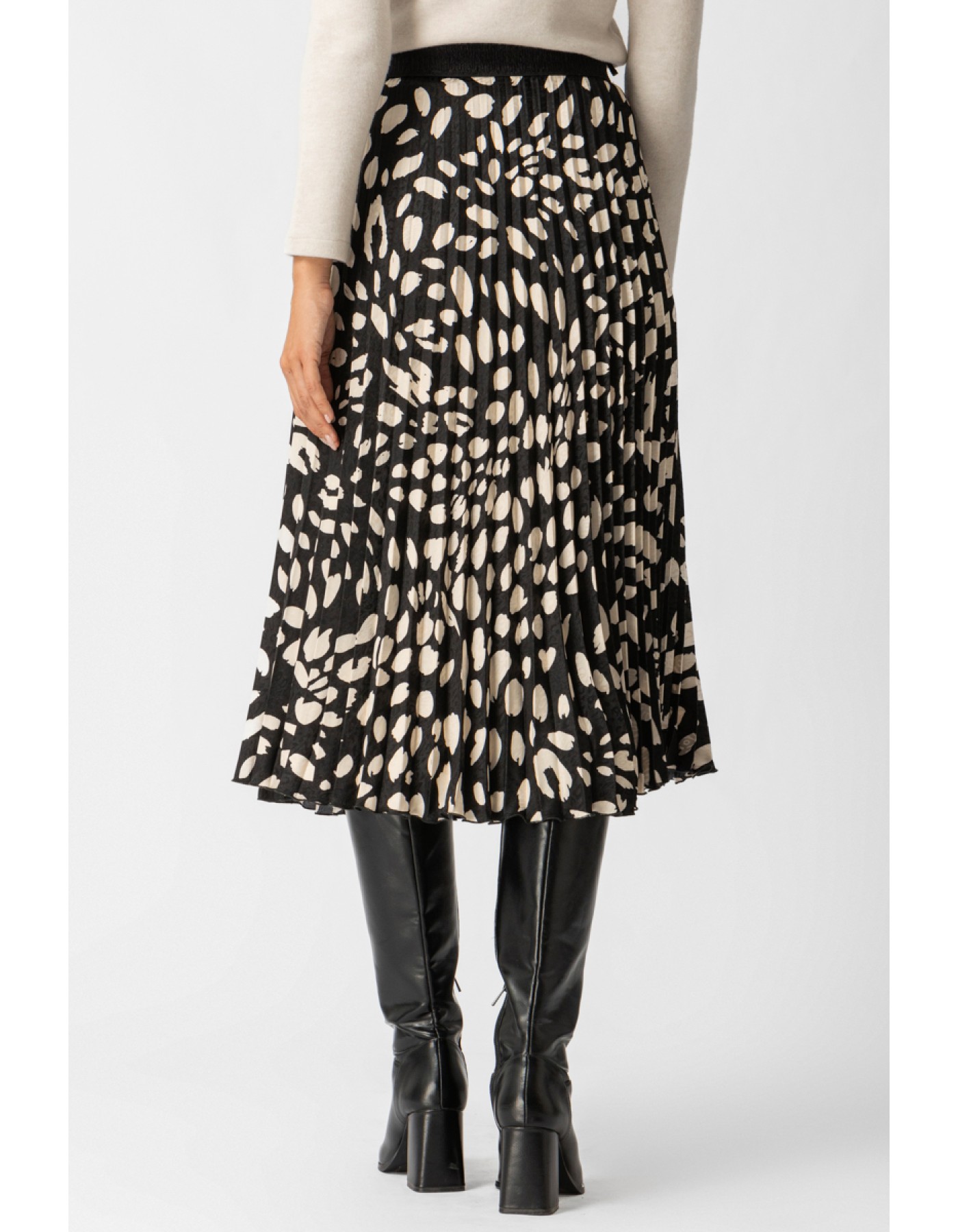 Φούστα πλισσέ ζακάρ