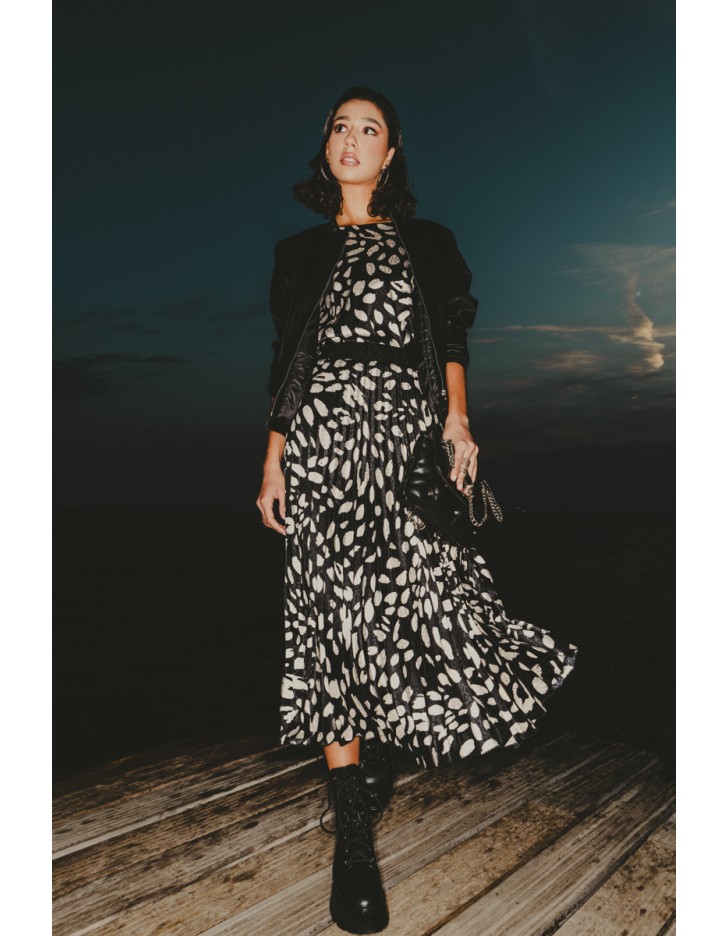 Φούστα πλισσέ ζακάρ