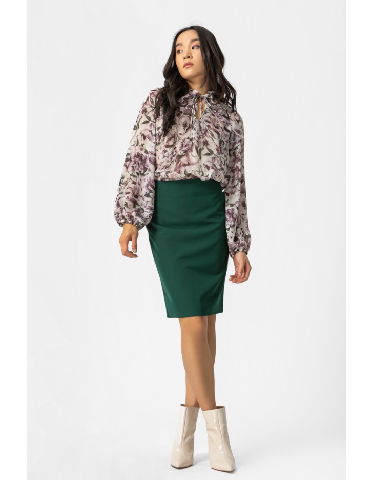 Φούστα κρεπ ίσια_Muffin Φούστα κρεπ ίσια_Muffin