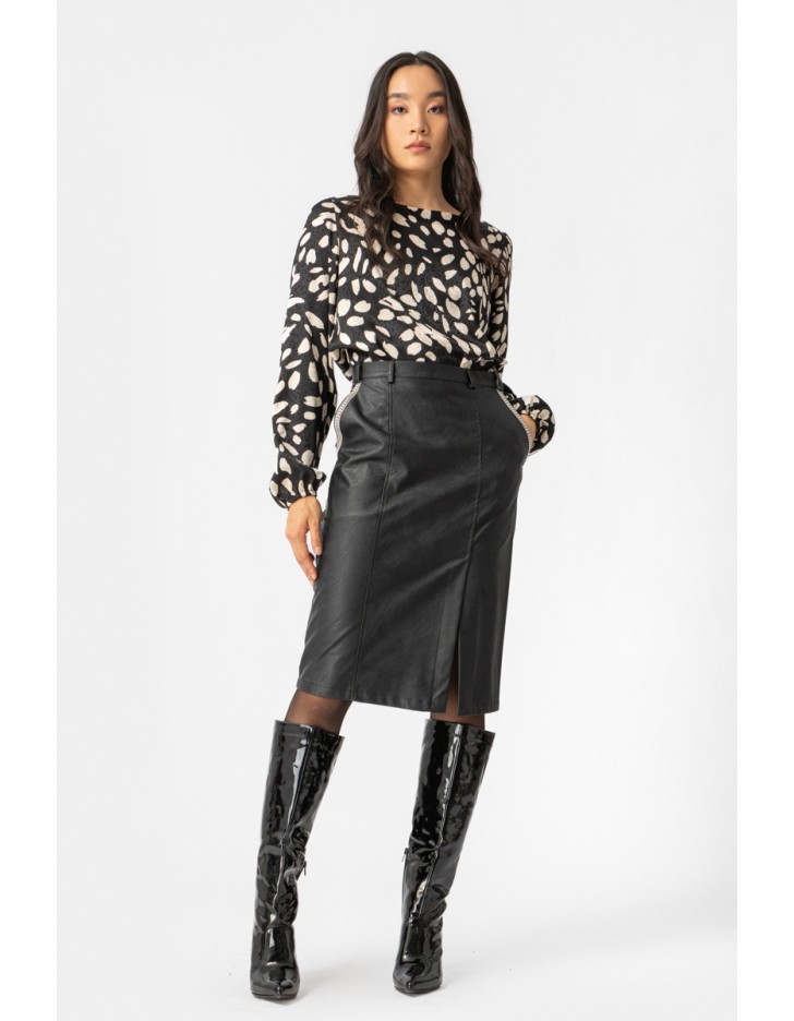 Φούστα δερματίνη σχίσιμο Original