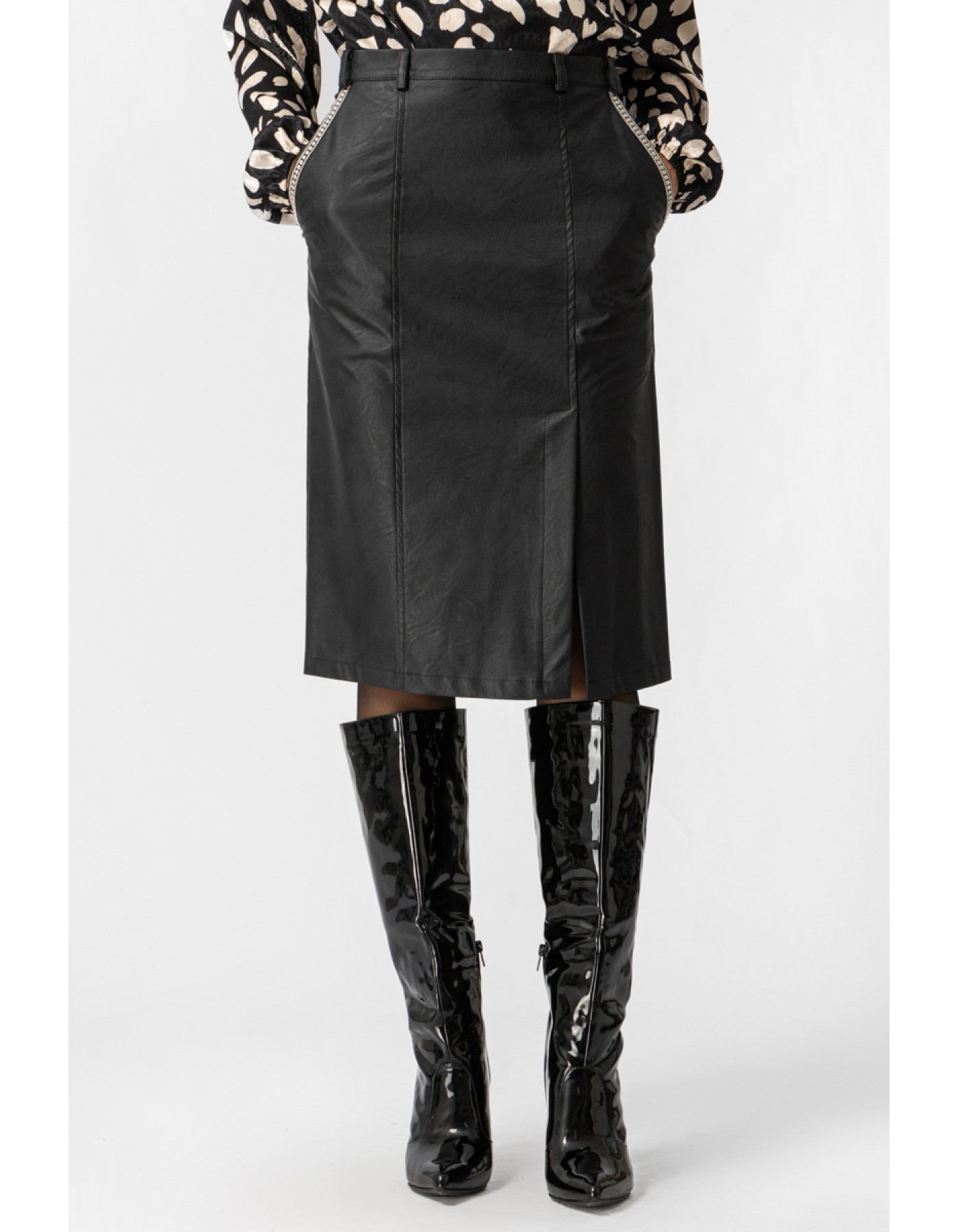 Φούστα δερματίνη σχίσιμο Original